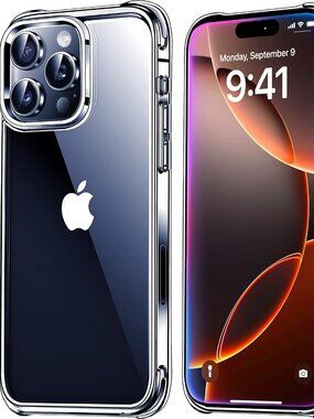 iPhone 16 Pro Max Case Clear [Not-Yellowing] [Military-Grade Drop Protection]